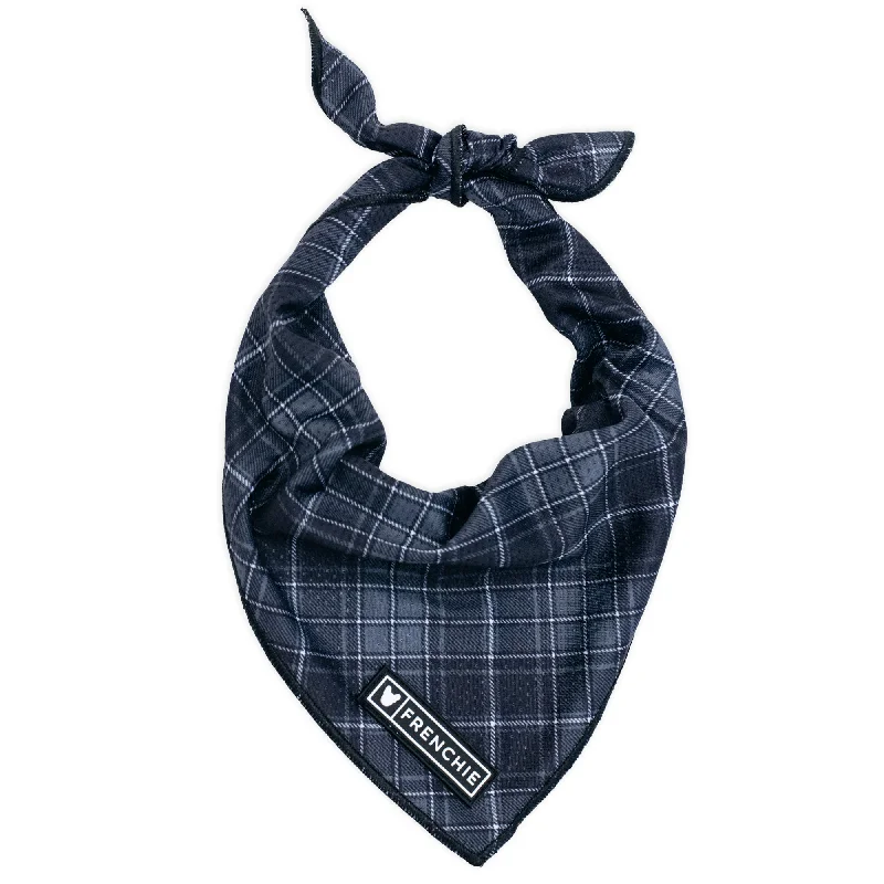 Frenchie Cooling Bandana - Black Plaid