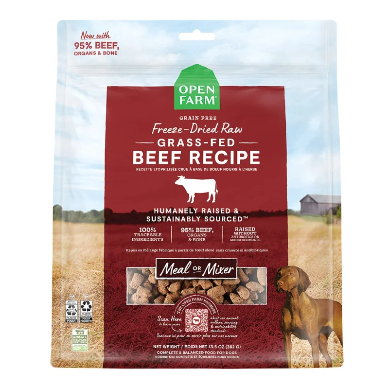 Open Farm Freeze-Dried Grass-Fed Beef Morsels