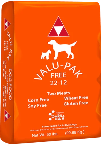 Valu-Pak Free 22-12 Dry Dog Food (Orange Bag), 50 lb