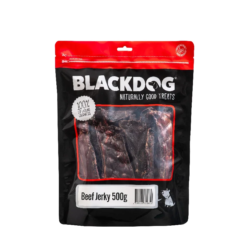 Blackdog Beef Jerky Dog Treats 500g