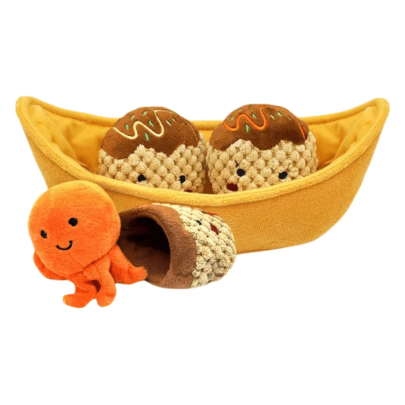 Puzzle Hunter Dog Toy - Foodie Japan - Takoyaki