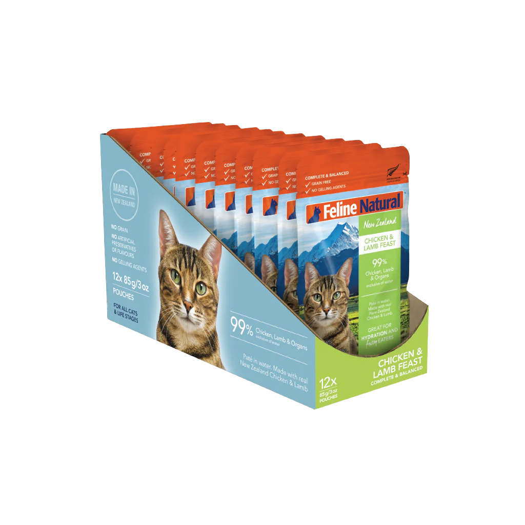 Feline Natural Chicken and Lamb Feast Wet Cat Food 85g X12