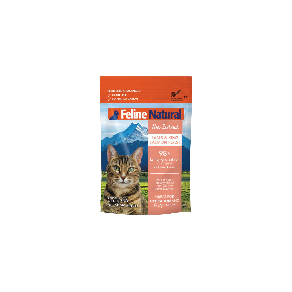 Feline Natural Lamb and Salmon Feast Wet Cat Food 85g