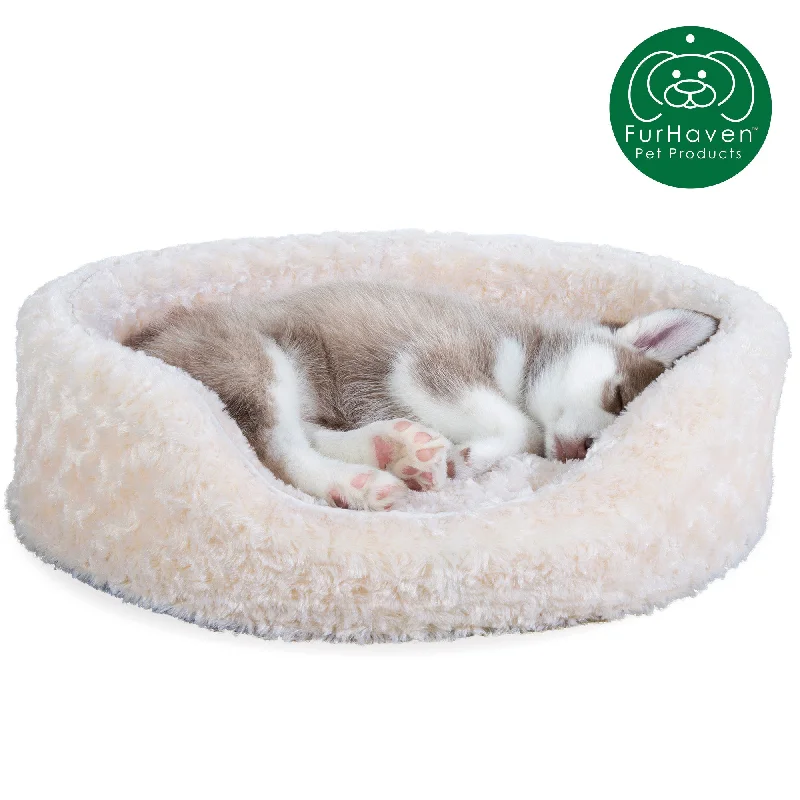 FurHaven Oval Ultra Plush Pet Bed