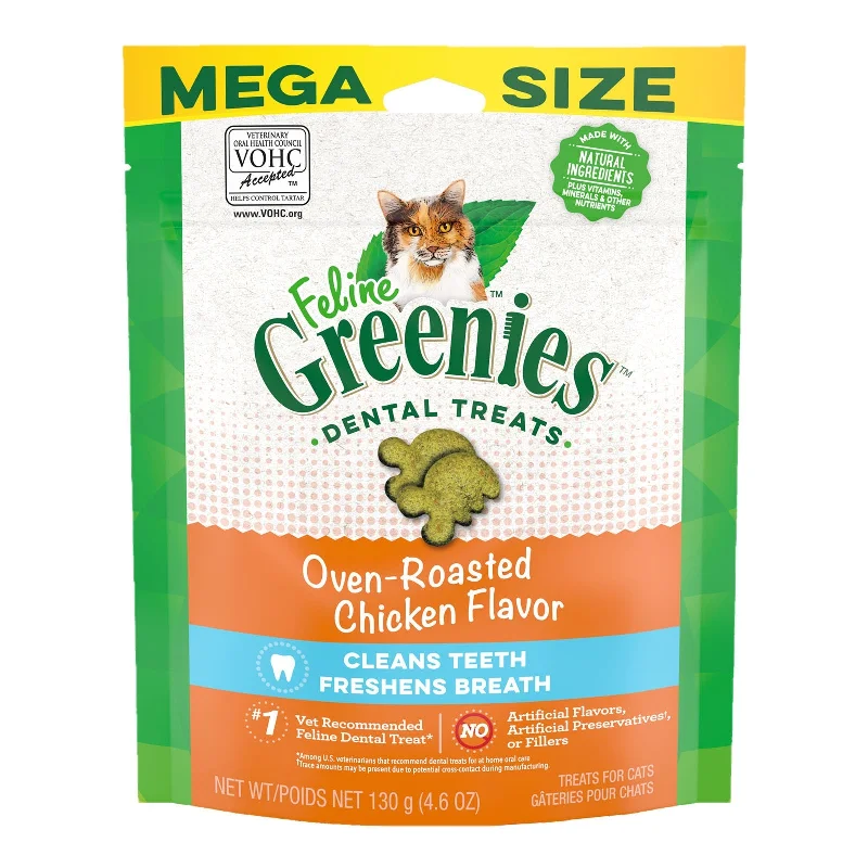 Greenies Cat Dental Treats Oven Roasted Chicken 130g