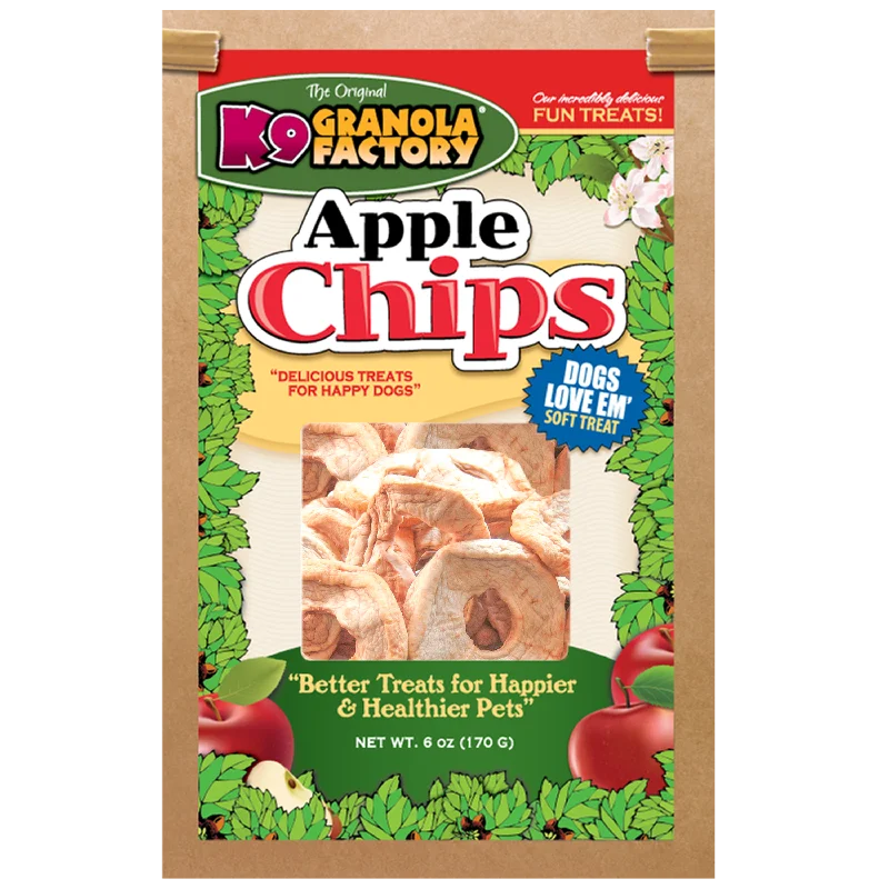 K9 Granola Factory Chip Collection Apple Chips Dog Treats