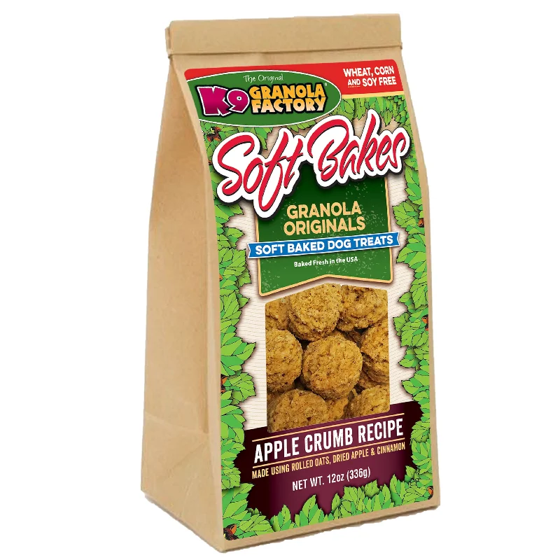 K9 Granola Factory Soft Bakes Dog Treats, Apple Crumb