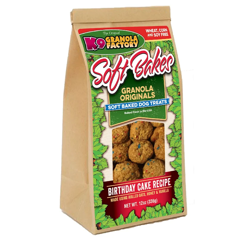 K9 Granola Factory Soft Bakes Dog Treats, Birthday Cake