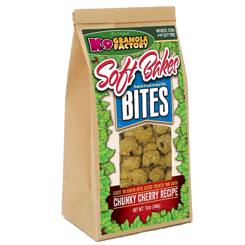 K9 Granola Factory Soft Bakes Bites Dog Treats, Chunky Cherry