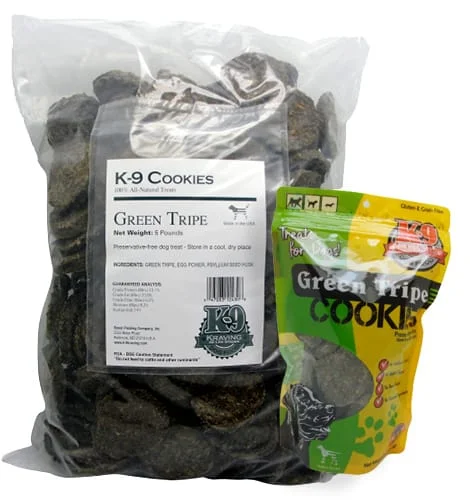 K-9 Kraving USA Green Tripe Cookies Dog Treats