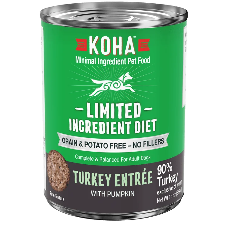 KOHA Grain & Potato Free Special Diet:Limited Ingredient Diet Turkey Entree with Pumpkin Canned Dog Food