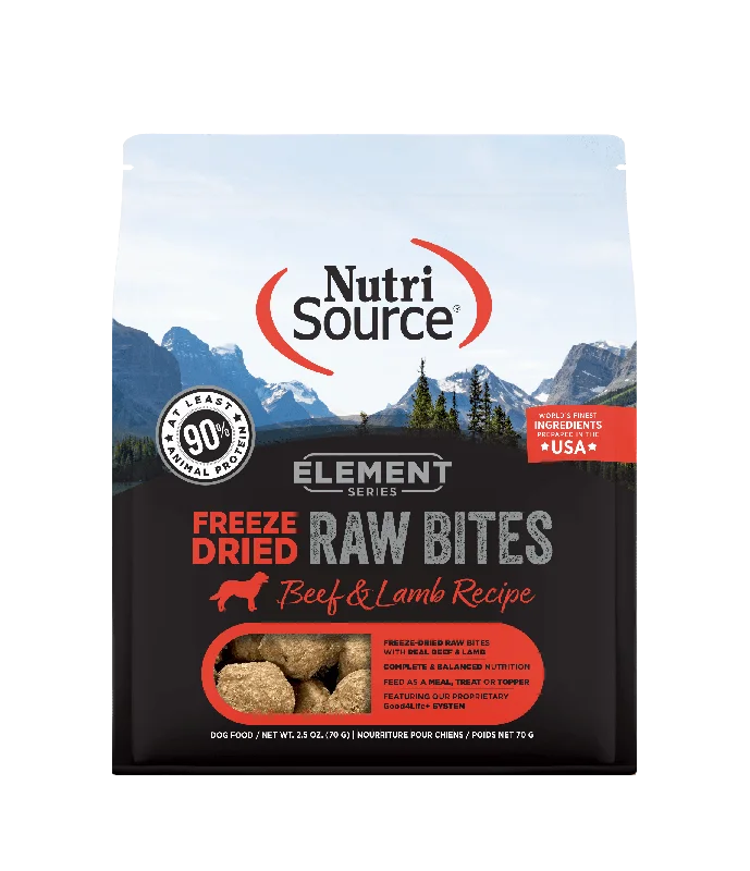 NutriSource Element Series Beef and Lamb Recipe Freeze-Dried Raw Dog Food