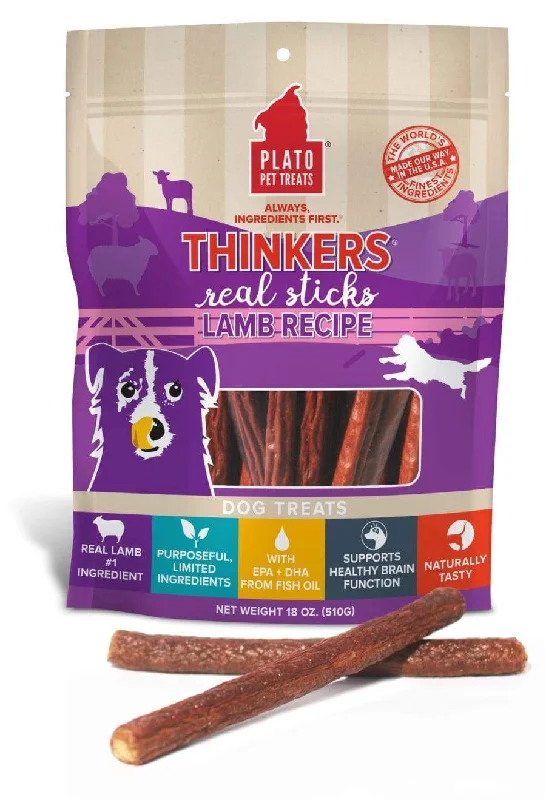 Plato Thinkers Lamb Meat Stick Dog Treats