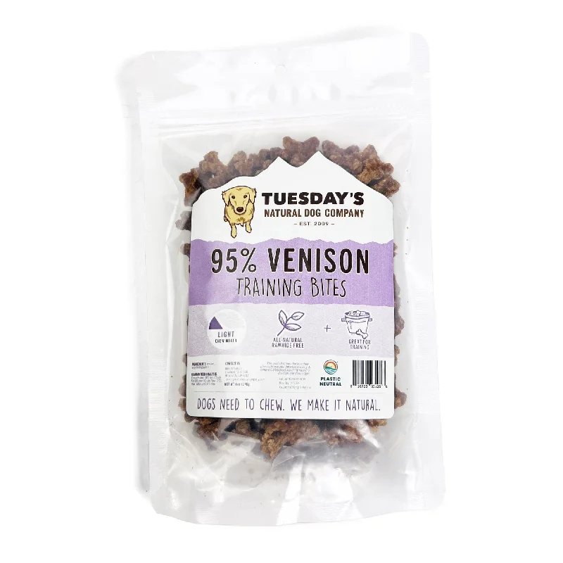 Tuesday’s Natural Dog Company 95% Venison Bites Dog Treats