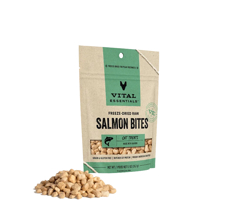 Vital Essentials Freeze-Dried Salmon Bites Cat Treats