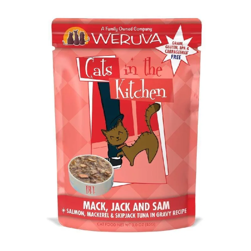 Weruva Cats In the Kitchen Mack Jack and Sam Cat Single Pouches Wet Cat Food